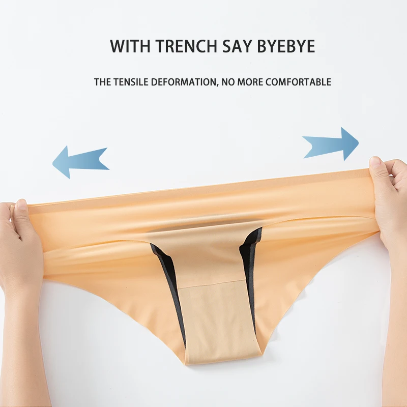 Menstrual Panties Women Underwear intimatePantsHighWaist Absorvent PadSeamless Super Absorbent Abundant  Flow BriefWithLeakProof - 5