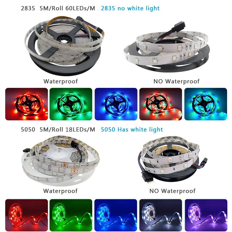 RGB LED 스트립 조명 앱 원격 제어 LED 조명 5m-30m LED 다이오드 플렉시블 램프 테이프 (가정 파티 장, EU 플러그 포함)