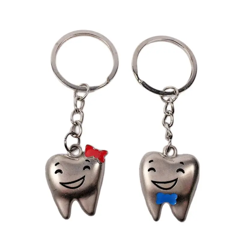 

25 Pairs Dental Assistant Gift Couple Tooth Key Chains Teeth