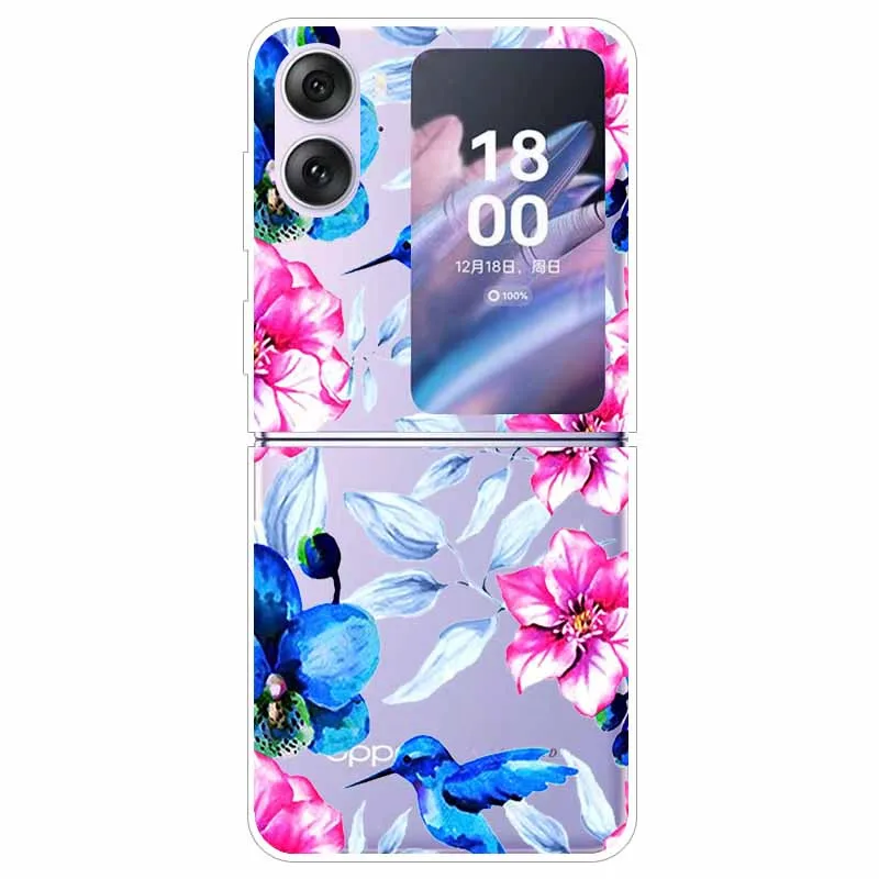 Transparent Hard Case for Oppo Find N2 Flip 5G - Clear Edge Foldable Protection