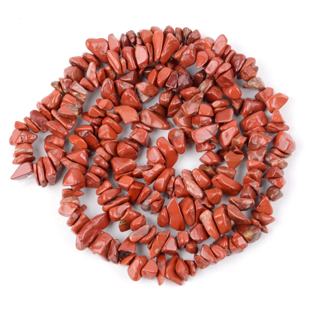 Natural Stone Irregular Gravel Beads for Jewelry Making - Freeform Beads for DIY Necklaces & Bracelets, 15'' Strand