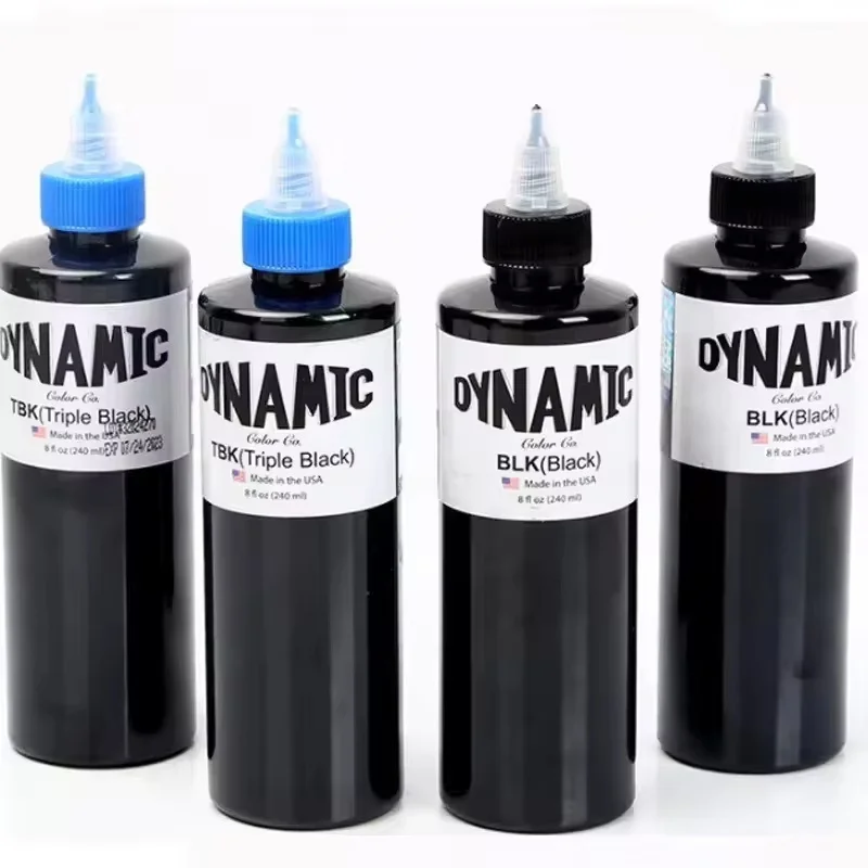 Dynami Ink 240 ml Tattoo Ink Professional Tattoo Pigment with Box 3 Colors Body Art Kit Professional Cosmetic