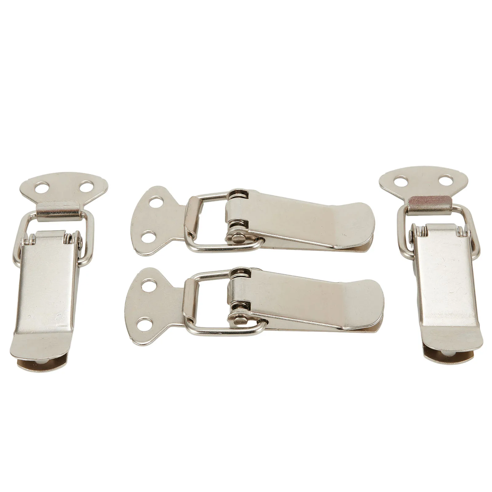 Description Picture 6 of itemMetal Lock Latches Cabinets Home Improvement Closets Door Hardware High Quality Silver 4PCS Cold Rolled Steel Protable