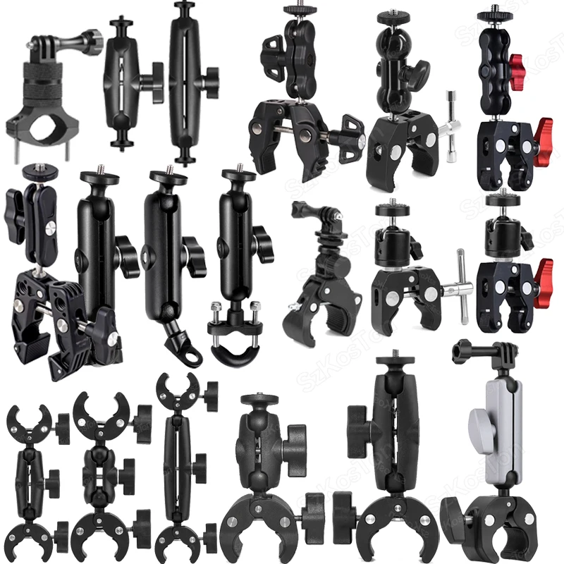 Fotocamera Moto Manubrio Montaggio Selfie Stick Monopiede Della Bicicletta per Go Pro 13 12 11 10 9 8 Insta360 X4 X5 DJI Osmo Action 5 Pro 4