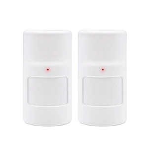 2pcs Wireless Infrared Motion Sensor 433MHz EV1527 12M 110° Detecting Coverage Anti-tamper for Smart Home Security Protection