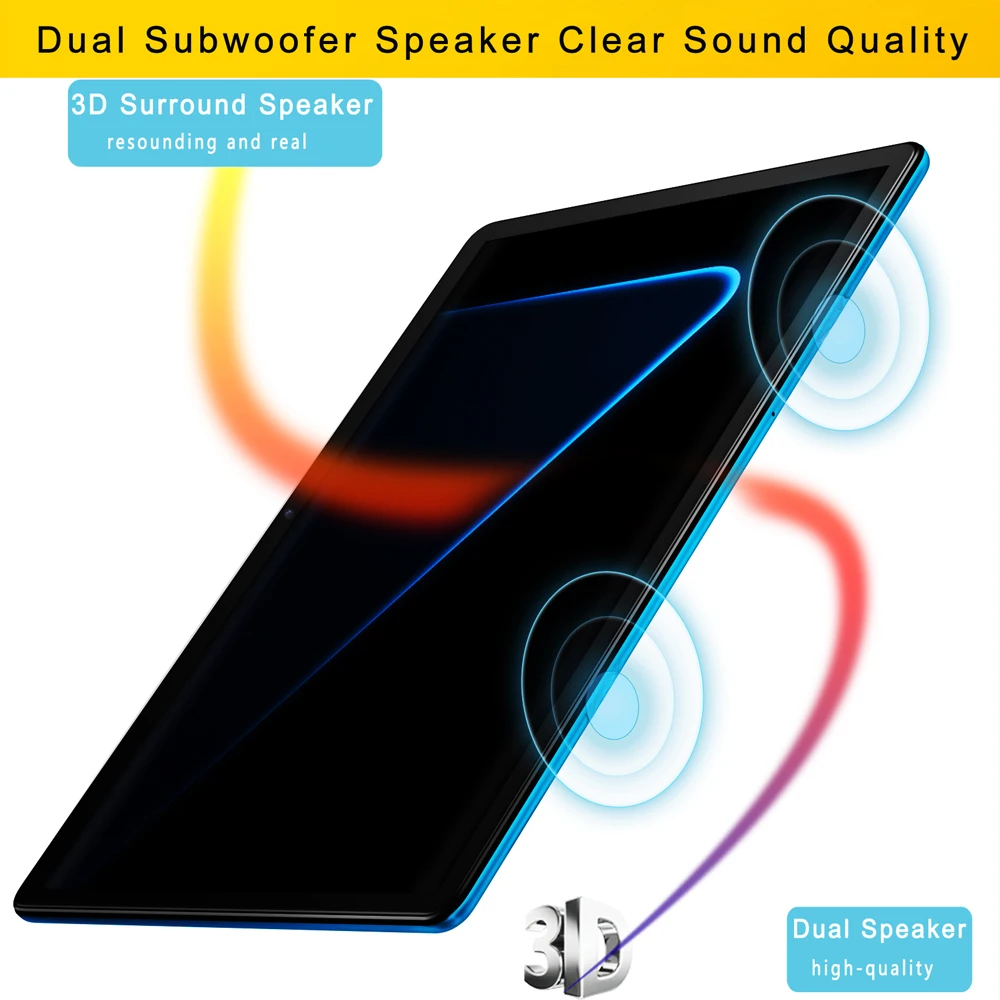 10.1 Inch 3G/4G Tablet - 4GB+64GB, Android 9, Octa Core, GPS, Bluetooth, Wi-Fi, Mobile Phone Call Description Image.This Product Can Be Found With The Tag Names Computer Office, Tablet, Tablets