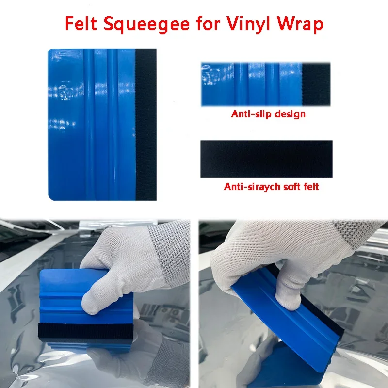 Hot Vinyl Film Tool Kit Tool Vinyl heatgun Scraper Suite Squeegee Set Micro Squeegee Smooth Tool For Car and Windows Film