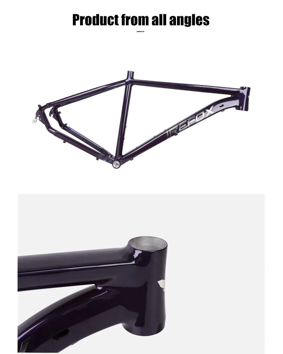 MTB XC/Trai Bicycle Frame 29er Disc Brake Tapered Head Tube Quick