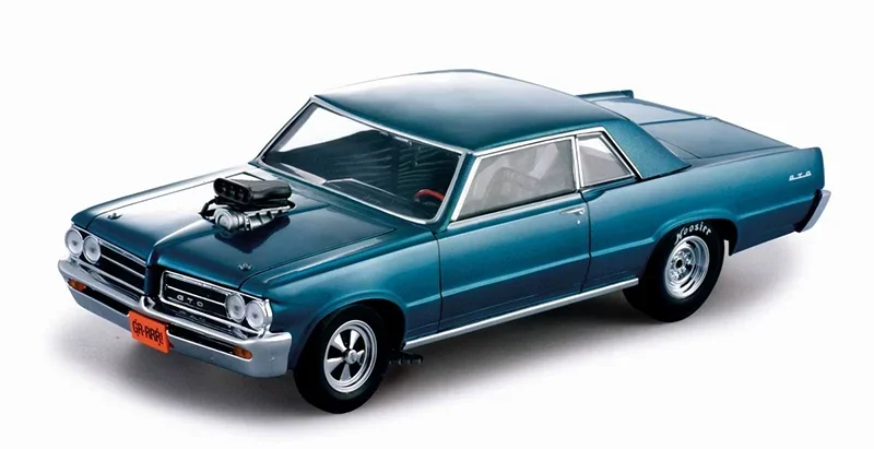 B-M Diecast Alloy 1:18 Scale 1964 1965 Pontiac GTO Car Model Metal Die-Cast & Toy Adult Fans Collectible Gift Souvenir