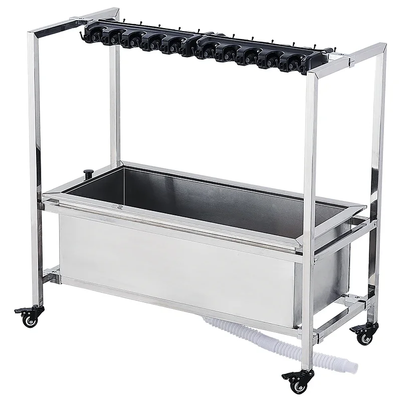 Stainless steel outdoor rectangular movable mop pool home bathroom basin sink school