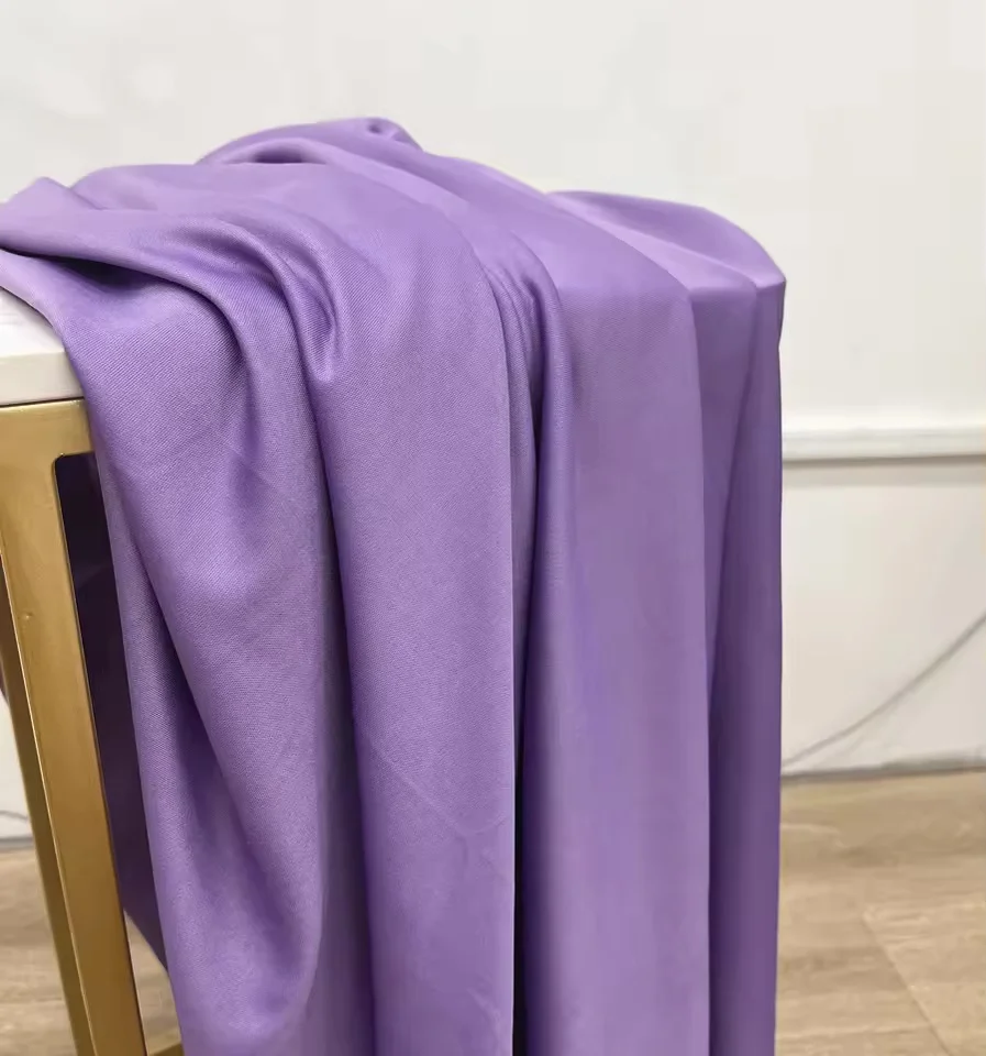 Vibrant Green and Purple Stretchy Fabric for DIY Garments and Wedding Decorations