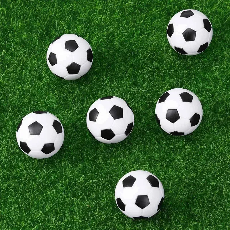 SPORTFUNSF 6pcs Table Balls 32mm 36mm Mini Foosball Kicker Spare Soccer Indoor Games Fussball Flexible Trained Relaxed Kids/Chil
