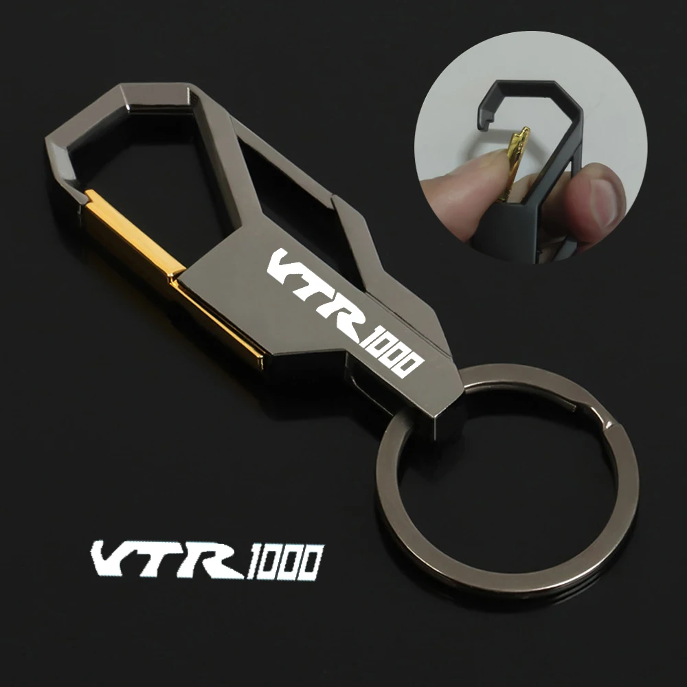 For HONDA vtr 1000 VTR1000 FV/FW/FX FIRESTORM 1997-2005 Motorcycle Accessories Keychain Key Ring Metal Key Chain Custom LOGO