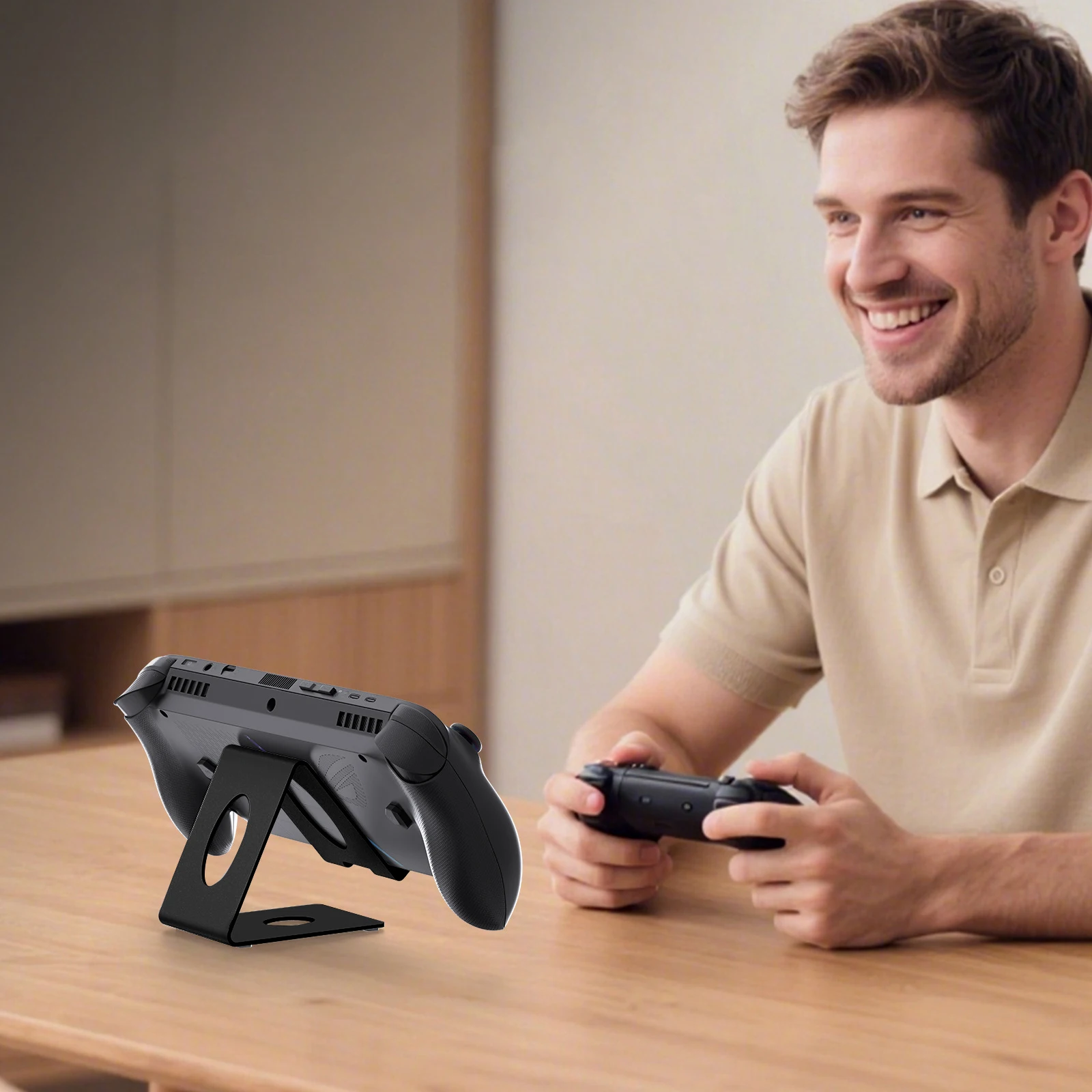 ROG Xbox Ally/X Switch2/Steam 게임 콘솔 액세서리용 데스크탑 스탠드, 데크 메탈 스탠드 베이스, 미끄럼 방지 실리콘 홀더 브래킷