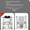 Non Perforated Elderly Toilet Booster Chair with Handrails, Household Assistive Toilet Seat, Toilet Safety Railing Armrest 5