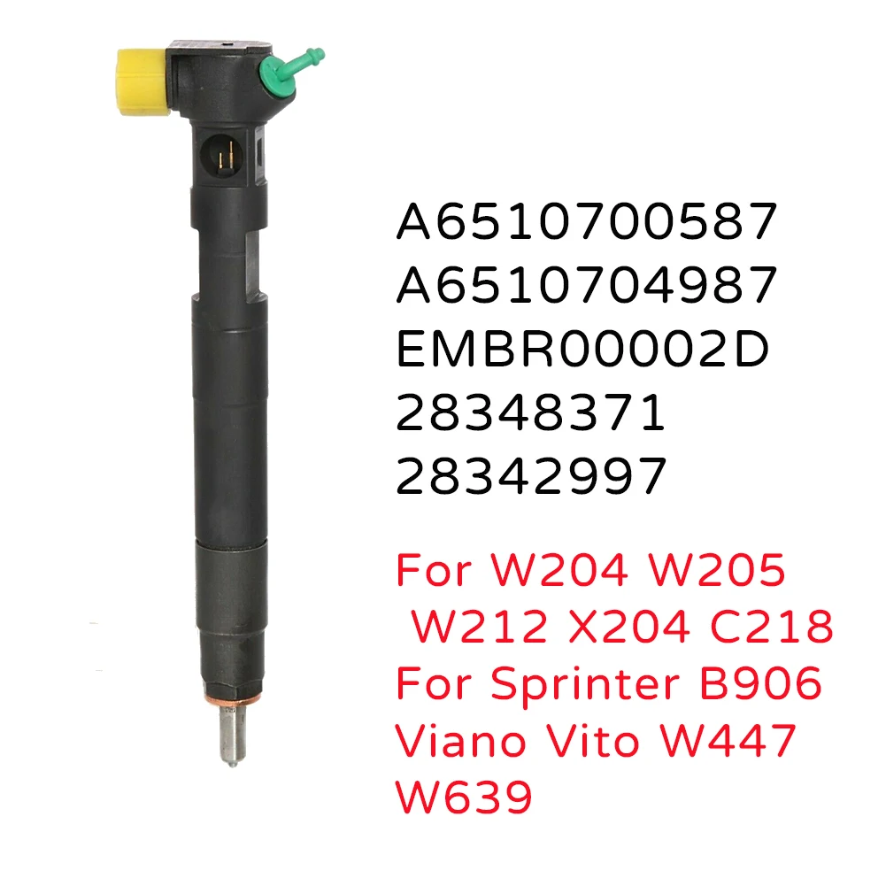 

New A6510704987 A6510700587 Diesel Fuel Injector for Mercedes-Benz W204 W212 W207 W906 Sprinter C E -Class 200 220 CDI