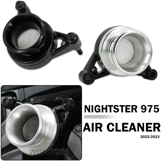 For Harley Nightster 975 RH975 2022 2023 Accesorios Motorcycle Air Cleaner  Intake System Kit 2.5 Spun Air Filter Velocity Stack - AliExpress
