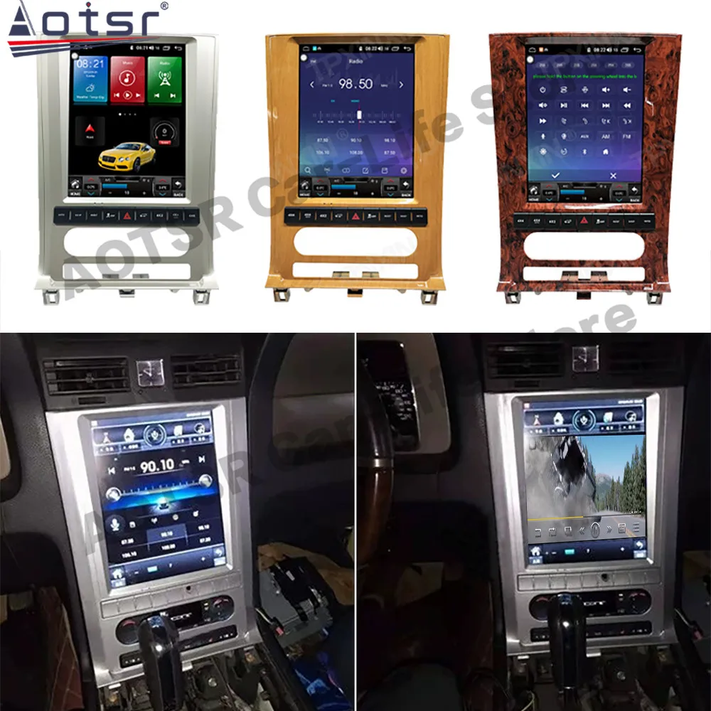 Мультимедийный радиоприемник для Lincoln Navigator 256 2010 2012 2013 8 + Гб экран Тесла Android 11 GPS