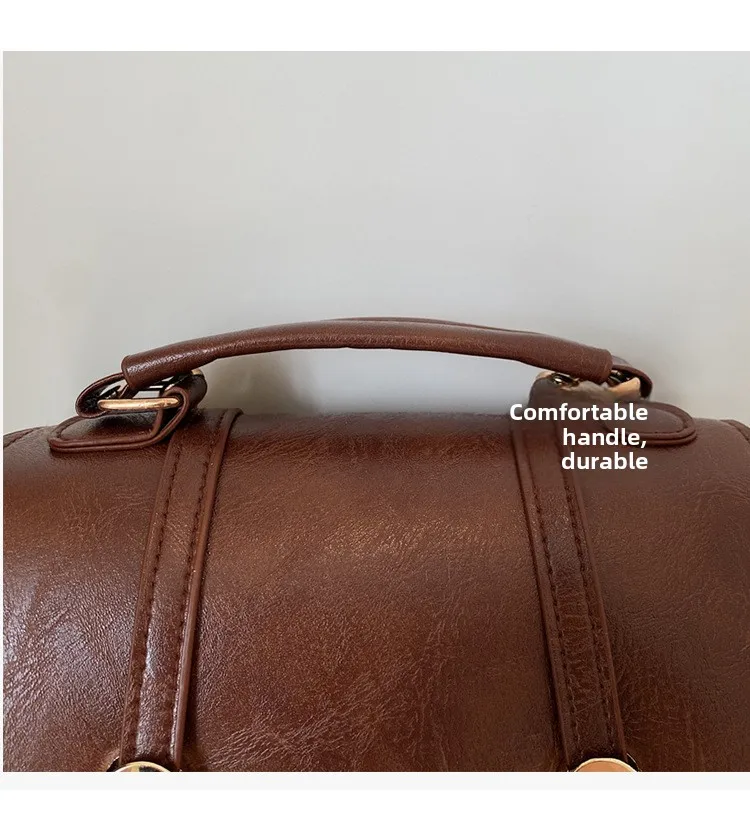 حقيبة ظهر نسائية عصرية بسيطة حضرية متعددة الوظائف حقيبة مربعة صغيرة حقيبة ركاب كتف مزدوج حقيبة كروسبودي