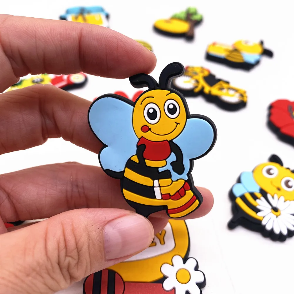 Magnetic Fridge Stickers Magnetic Fridge Magnets Cute Magnets for Refrigerator Decor Bees Dinasour Animal Magnet for Children