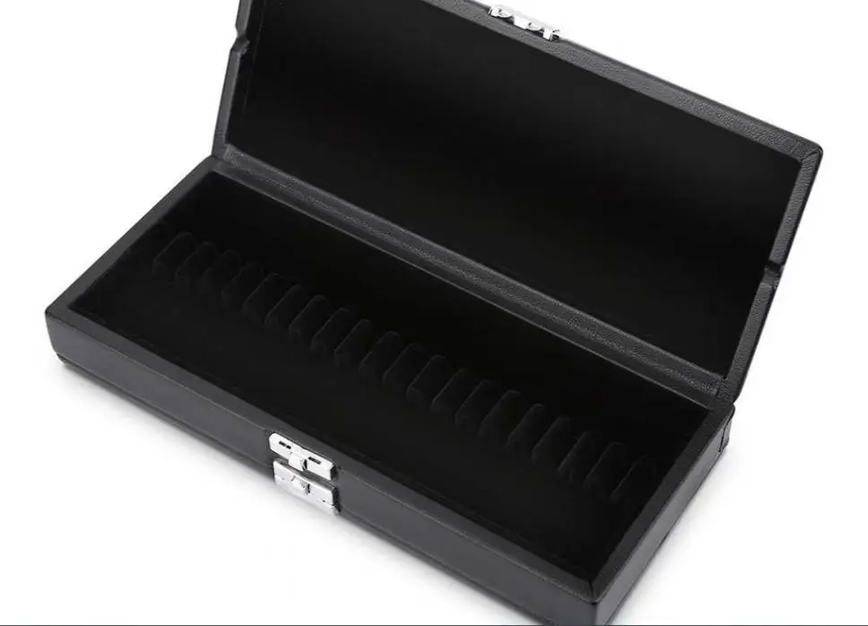 Oboe Reed Case Oboe Lead Box for 40 Baoblaze 2 Layers Flannel Slot PU Leather