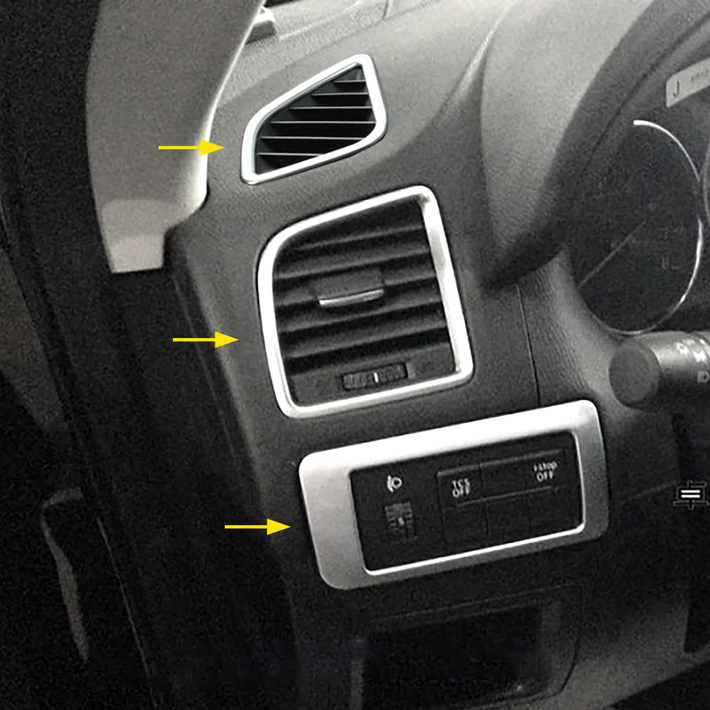 

2013-2016 For Mazda CX-5 (KE) Chrome Embellisher Dashboard Vent Bezel Trim