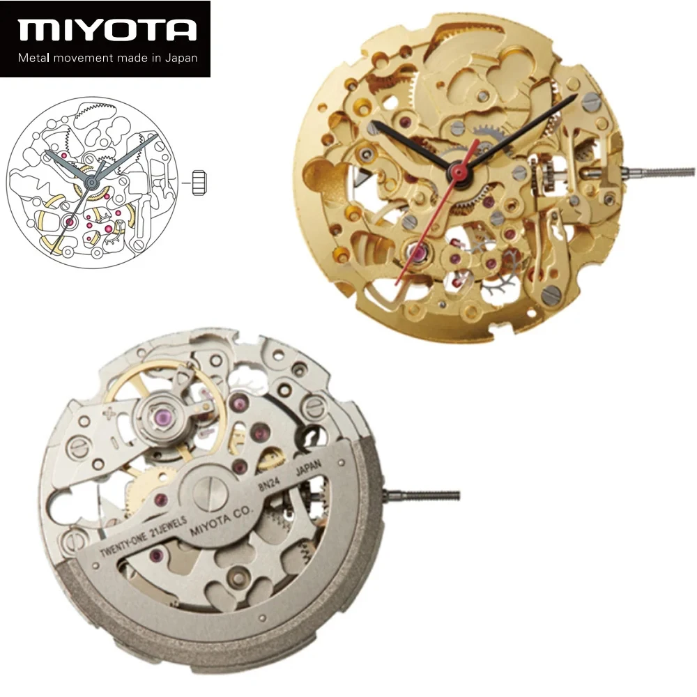 

MIYOTA Qriginal Japan Imported Mechanical 8N24 Movement For Seiko Mechanical Automatic Watch Movement Replacement Gold Silver