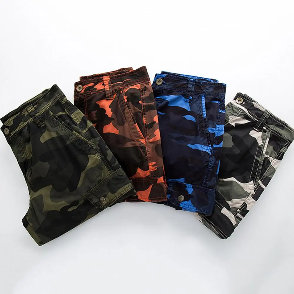 2020 Summer Casual Outdoor Men Camouflage Cargo Shorts Baggy Fifth Pants Trousers Fashion trousers man  clothing