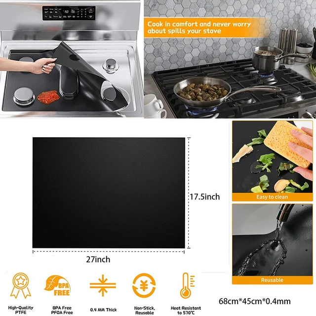 4 Pcs Square Foil Gas Hob Protector Liner Reusable Easy Clean Protection  Pad Gas Stove Stovetop Protector Kitchen Accessories - AliExpress