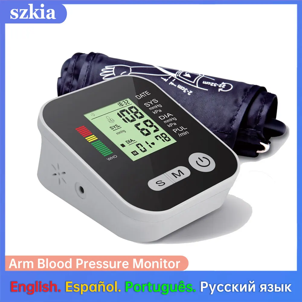 Arm Type digital Blood Pressure Monitor meter With Charge Measurement electronic aneroid sphygmomanometer