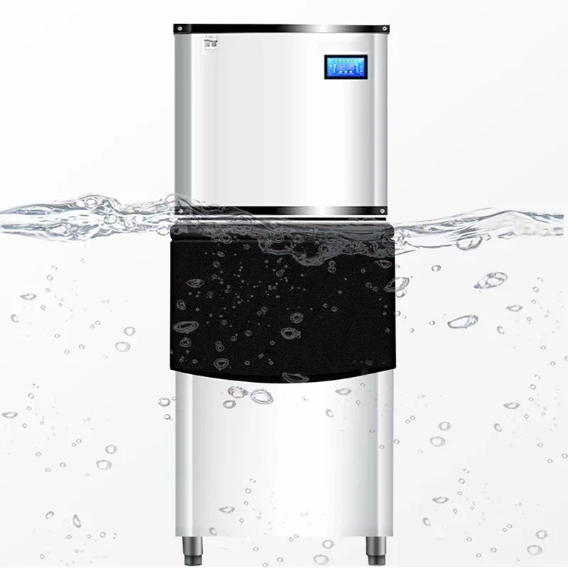 500kg / 24h Commercial Ice Maker Automatic Ice Maker 140kg Storage For Bar, Coffee Shop And Milk Tea Room