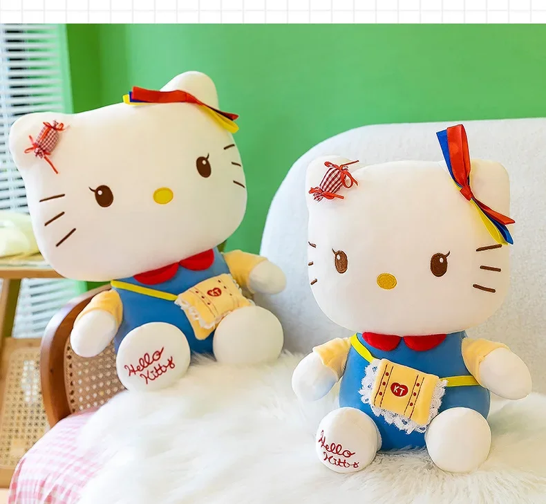 Hello Kitty Plush Sanrio Doll Cartoon Creative Cute Plush Room Pillow Decoration Gift