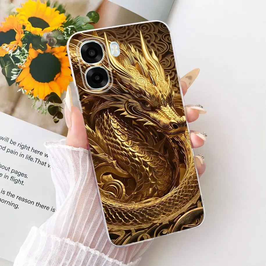 Luxury Dragon Cartoon Soft Silicone Phone Case - 6.75