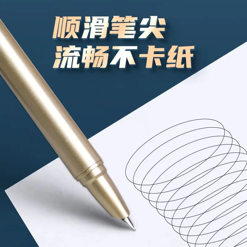 Press Fountain Pen Plastic Ink Pens Converter Filler Hooded F Nib Business Office School Supplies