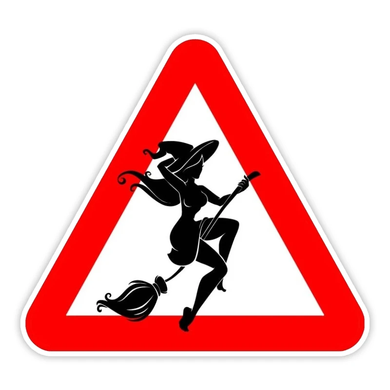 Car Sticker PVC Decal Witch Waterproof Motorcycle Laptop Decorative Accessories 13/15/17CM car reflective stickers,car door stickers,car sticker film,car sticker,car stickers,car body stickers,car key sticker