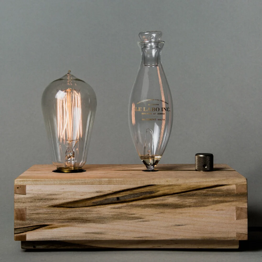 

Smart Home Room Vintage Wood Fragrance Aromatherapy Ultrasonic Air Scent Mist Aroma Defuser Diffuser Machine With Light Bulb