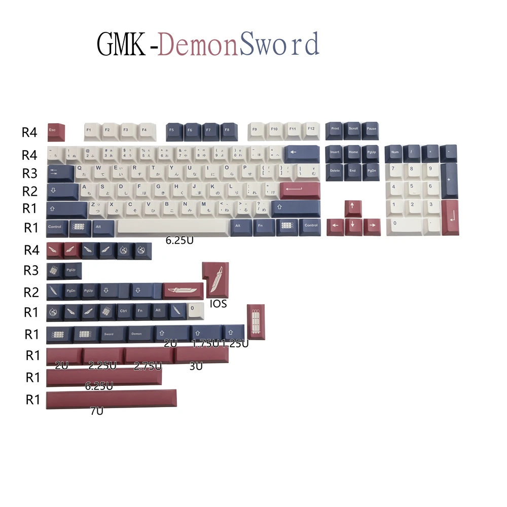 

140 tasten GMK окрашивание колпачков ключей-сублимация PBT Tastenkappen Kirsche профиль