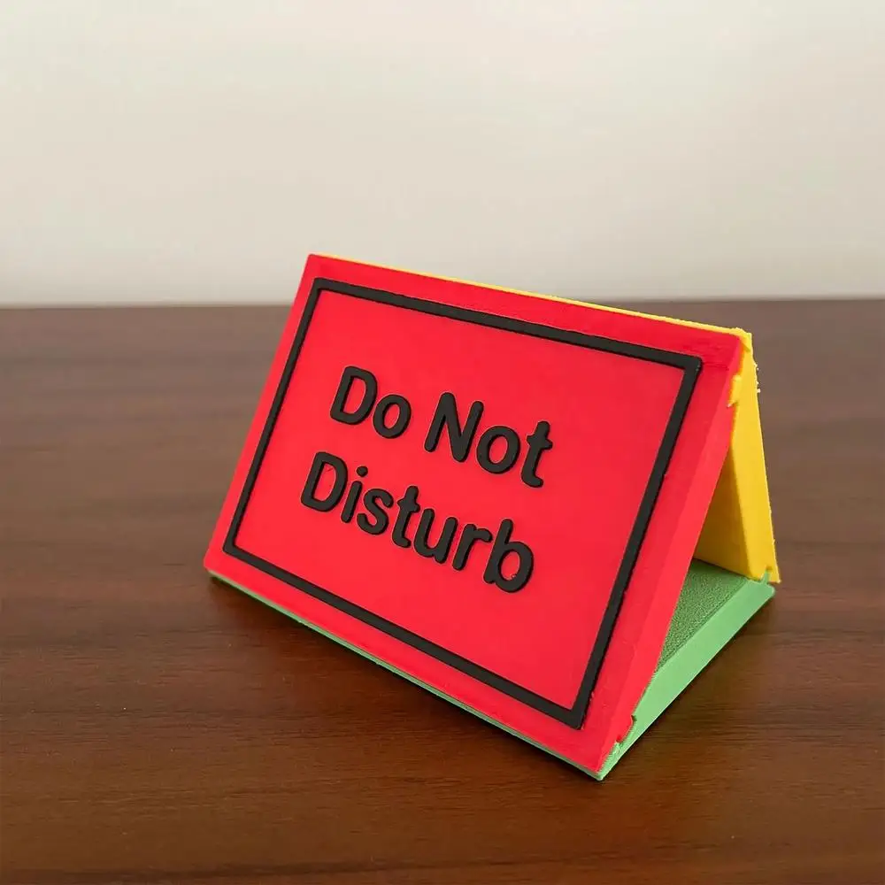 Description Picture 5 of itemTeacher Desk Do Not Disturb Sign 3-Sided Indicator Signs Conference Room Sign Desk Accessories for Business Work Home Decor
