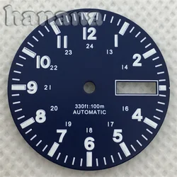 Multicolor C3 Luminous Dual Date Calendar Dial - Black & White with Red, Yellow, Blue Accents - Men's Watch Accessory (A7)