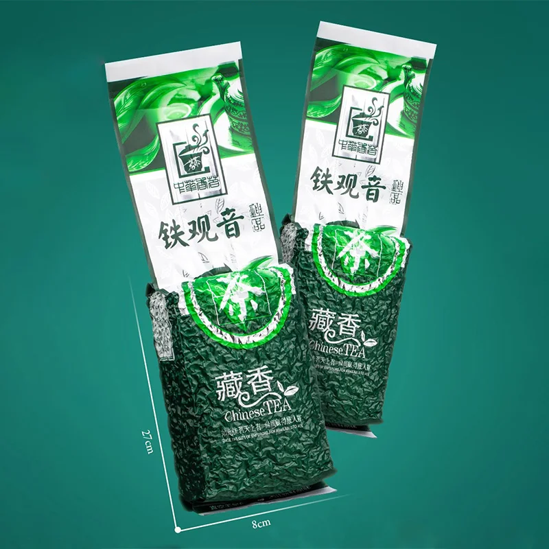 

Premium 500g Chinese TieGuanYin Tea Set Vacuum Plastic Bags Fujian Tieguanyin Oolong Tea Recyclable Compression No Packing Bag