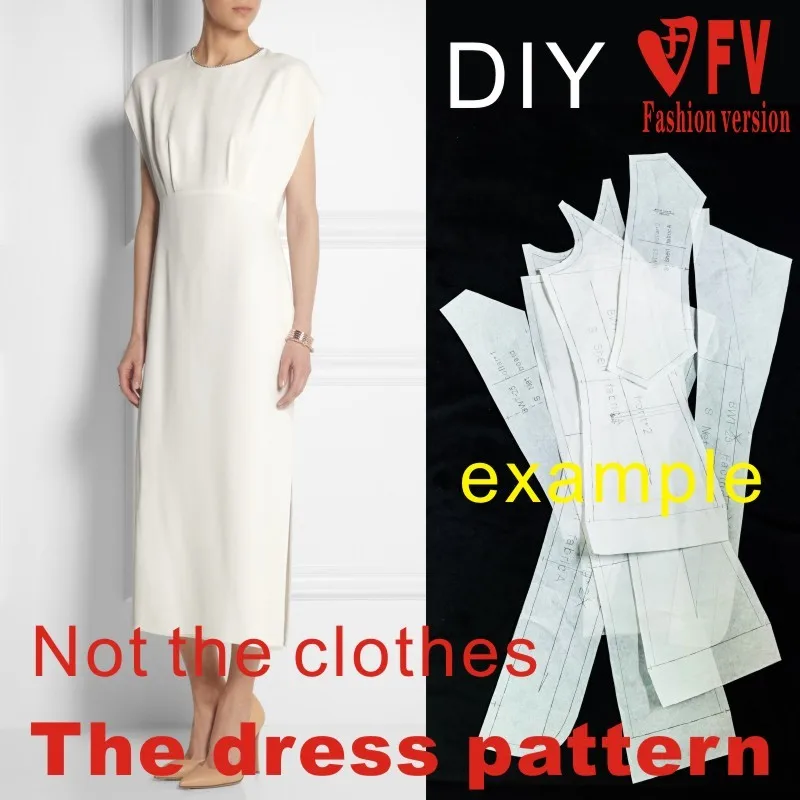 Clothing DIY The dress Dresses Sewing Pattern cutting drawing Women's Dress Sewing Template BLQ-78