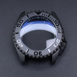 Wildfire 42mm Black Matte Steel Waterproof Watch Case with Sapphire Crystal (Black)