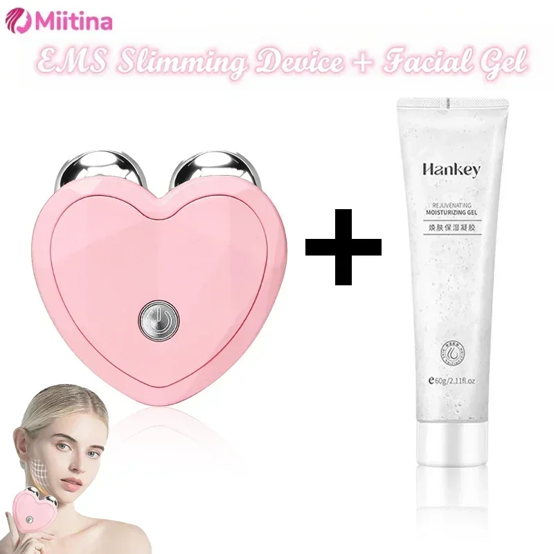 Micro Current Beauty Instrument Mini Face Slimming Massager EMS Microcurrent Sonic Vibration Facial Skin Tighten facial massager facial beauty instrument