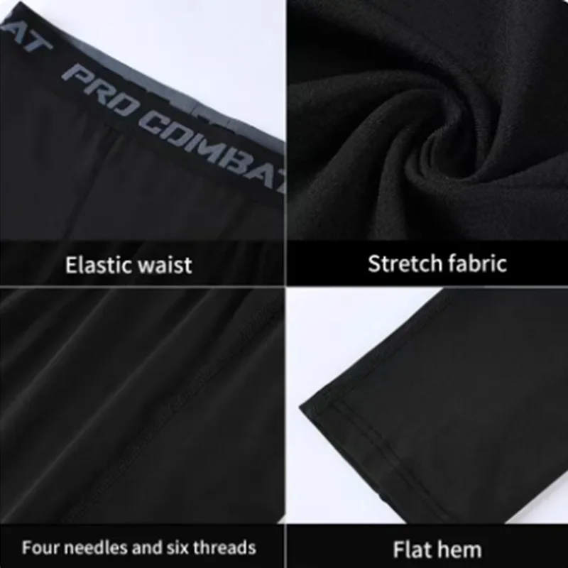 Compression Sports Pants Running Leggings Men Sportswear Quick Dry Gym Fitness Tights Workout Training Jogging
