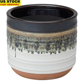 8" Round Ceramic Planter 1