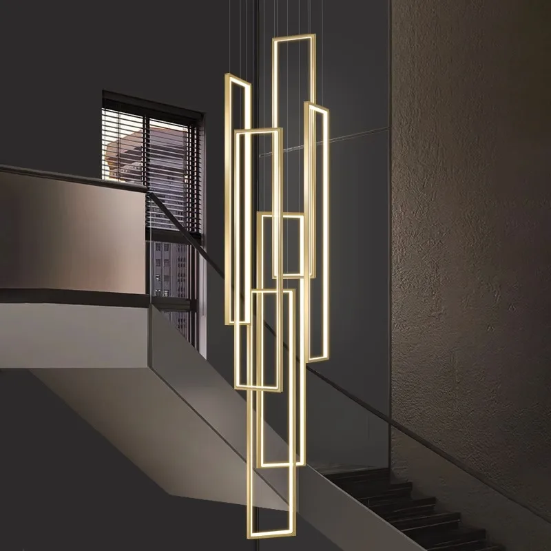 

Nordic home decoration, stair chandelier, living room and dining room Pendant lights, ceiling light, indoor lighting