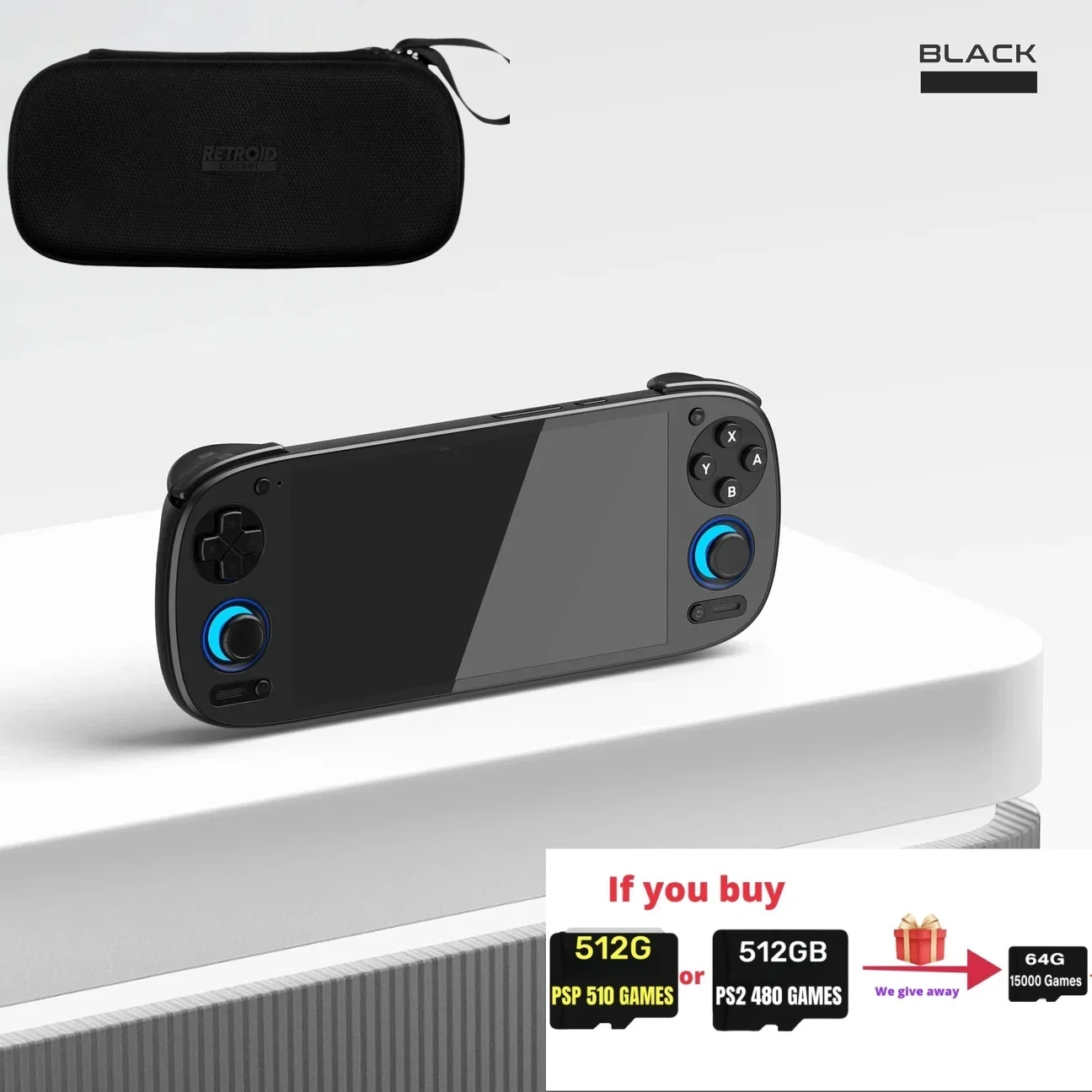 Retroid Pocket 5 ブラック SD512GB付き Retroid Pocket 5 Handheld