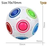 Sensory Toys Bean AntiStress Stretchy Strings Push It Squishy Chain Pops Cube Rainbow Ball Mini Squeeze Toy For Adults Kids Gift 2