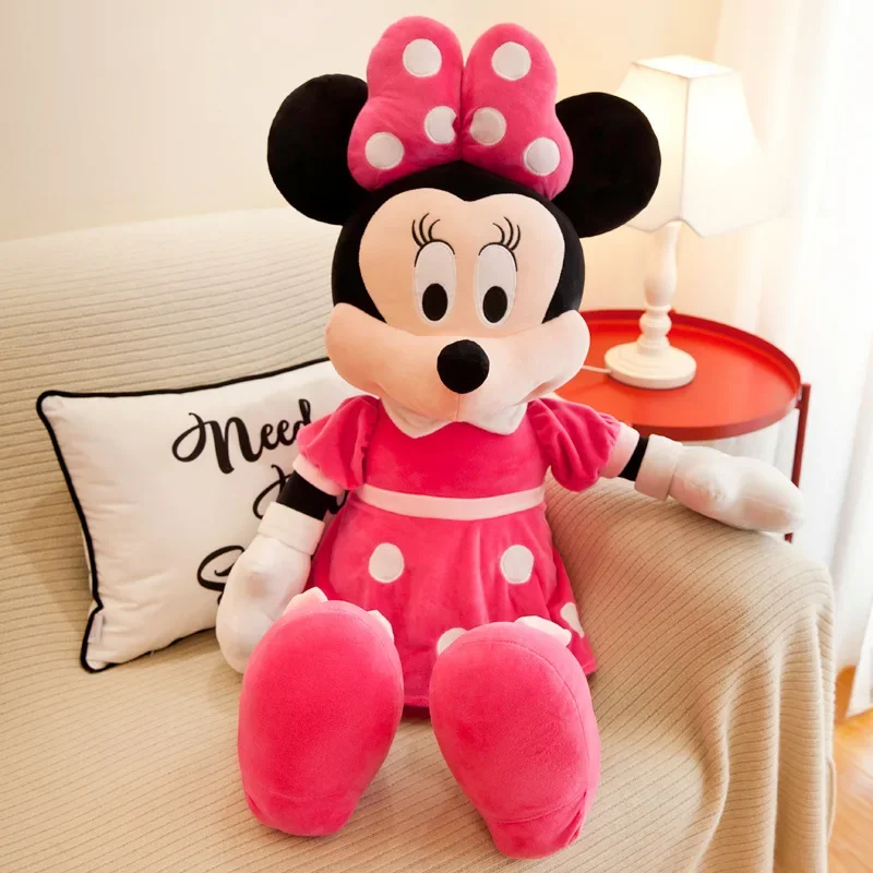 MINISO Disney Mickey Mouse Plush Toys Kawaii Anime Mickey Minnie Stuffed Plush Models Decoration Dolls for Kids Birthday Gift 4