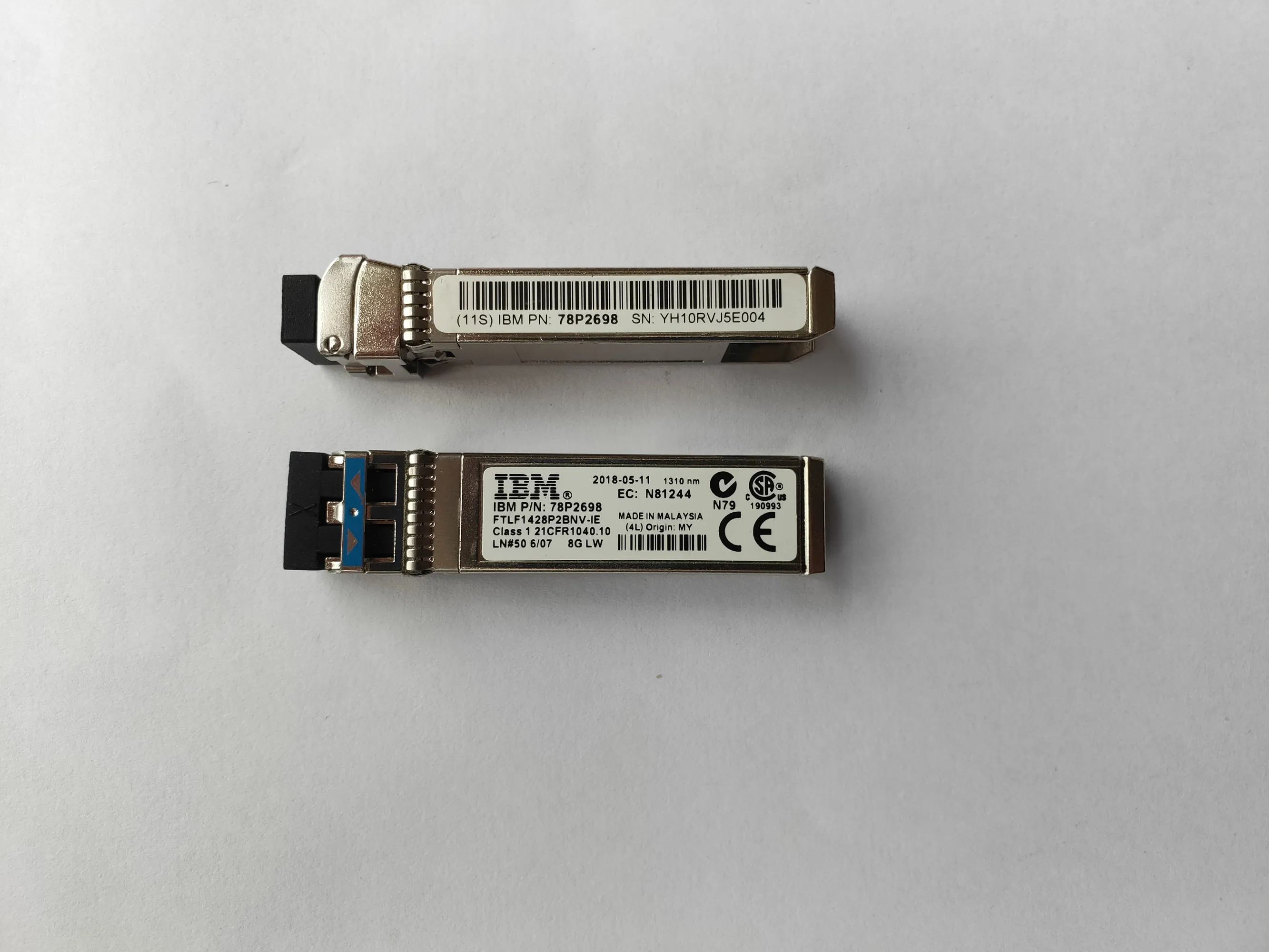 8G LW IB-M Fiber Module/FTLF1428P2BNV-IE 78P2698 N81244 1310nm 8GB 10KM SFP Optical Network Module